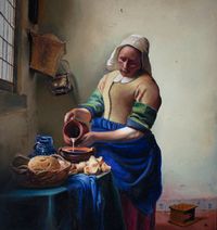 vermeer milkmaid copy